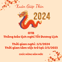 OTB thông báo lịch nghỉ Tết dương lịch 2024