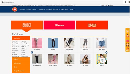 OrderTaoBao.Net - Công ty chuyên order và vận chuyển hàng Trung Quốc uy tín
