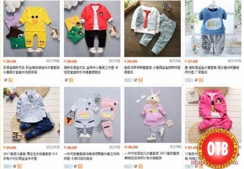 Quần áo trẻ em Quảng Châu - Trung Quốc rất phong phú về kiểu dáng mà giá thành lại rất rẻ